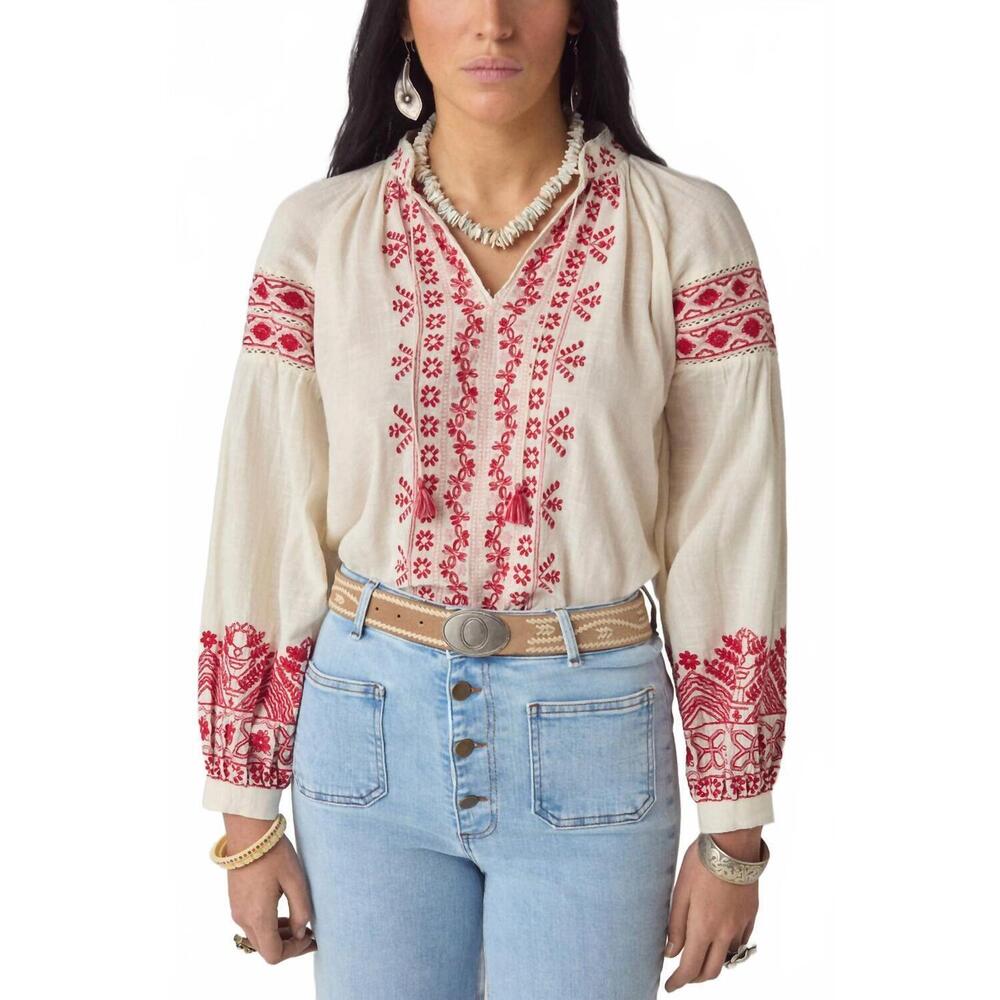 NEW MAISON HOTEL antonella blouse in cranberry